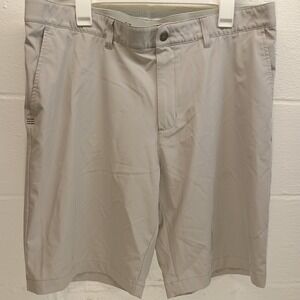 ADIDAS Golf Shorts‎ Mens 38 Gray Flat Front Chino Casual Breathable 9.5" Inseam